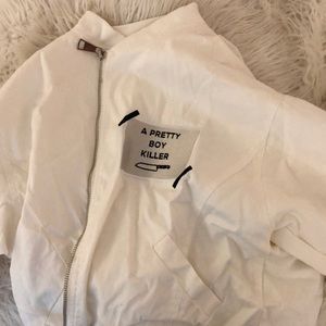 Pretty boy killer aesthetic bomber jacket